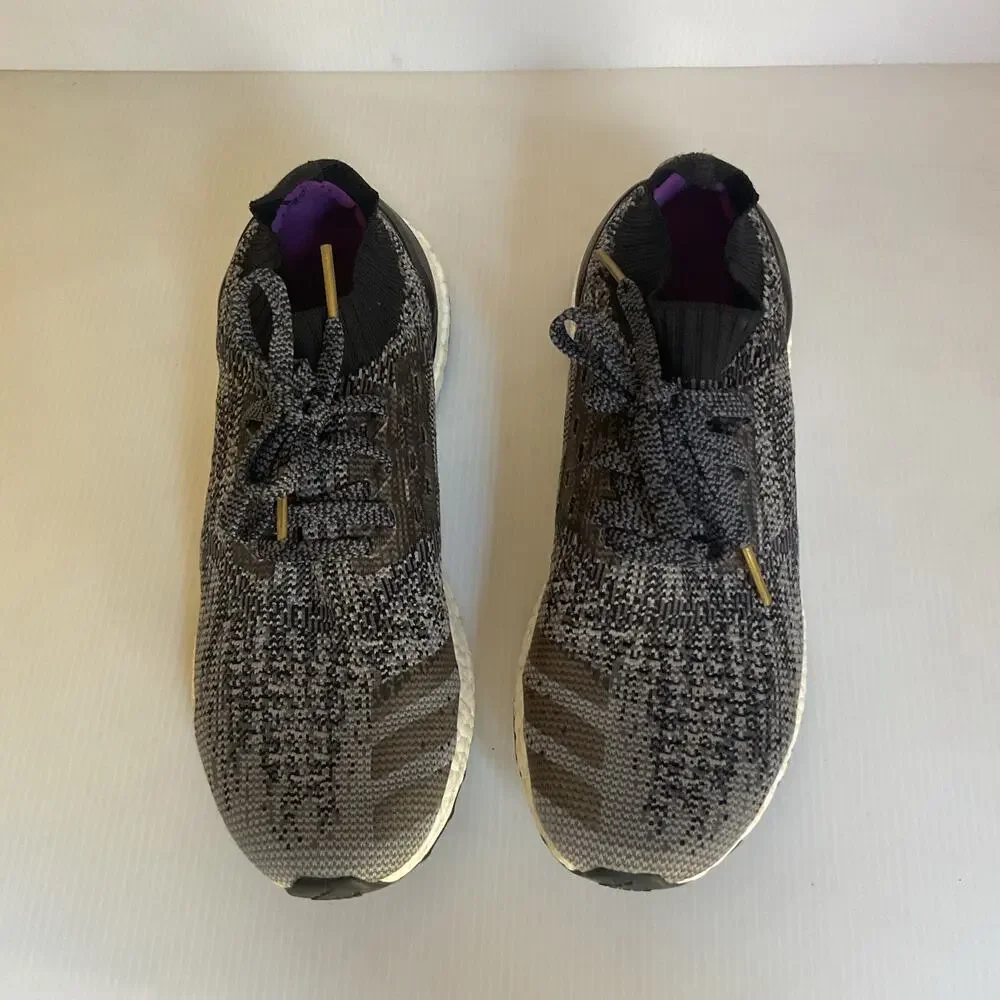 Adidas UltraBoost X Women’s Running Shoes  6.5 Gray Black Knit Sneakers BB4968